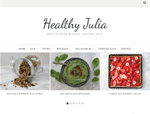 Tablet Screenshot of healthyjulia.com